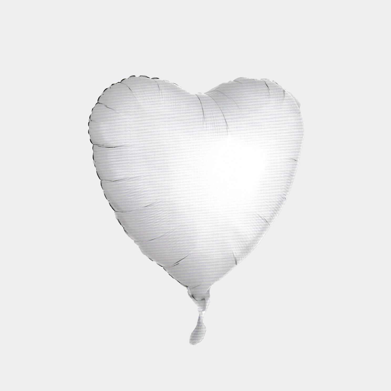 Foil Balloon Heart - Satin Silver